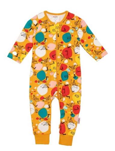 Cartwheel Pyjamas Pyjamas Sie Jumpsuit Yellow Pippi Langstrømpe