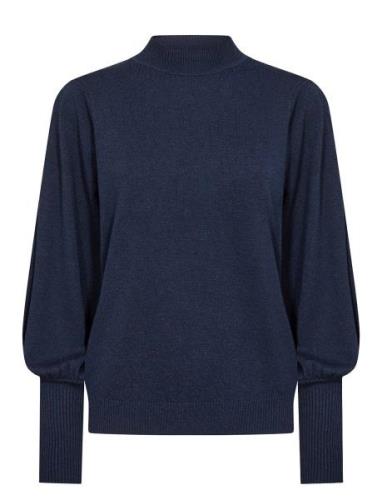 Sc-Dollie Tops Knitwear Jumpers Navy Soyaconcept