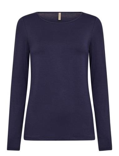 Sc-Marica Tops T-shirts & Tops Long-sleeved Navy Soyaconcept