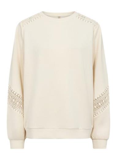 Sc-Banu Tops Sweatshirts & Hoodies Sweatshirts Cream Soyaconcept