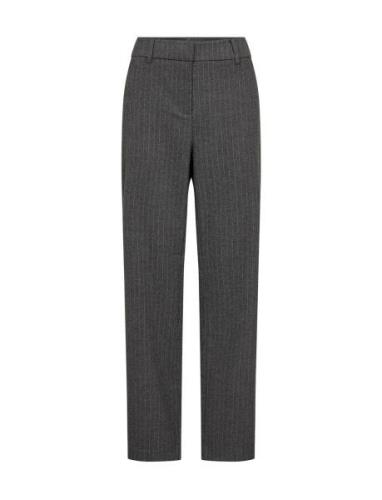 Sc-Isabelle Bottoms Trousers Straight Leg Grey Soyaconcept