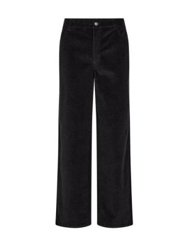 Sc-Ivalou Bottoms Trousers Straight Leg Black Soyaconcept