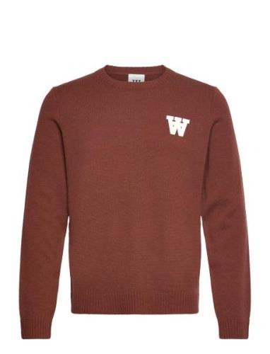 Wwtay Aa Cs Jumper Tops Knitwear Round Necks Brown Double A By Wood Wo...