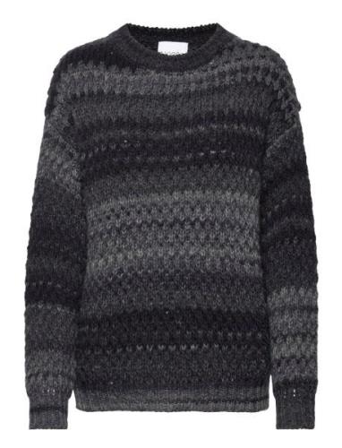 Gio Sweater Tops Knitwear Jumpers Grey Noella