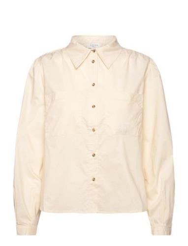 Cest Shirt Tops Shirts Long-sleeved Cream NORR