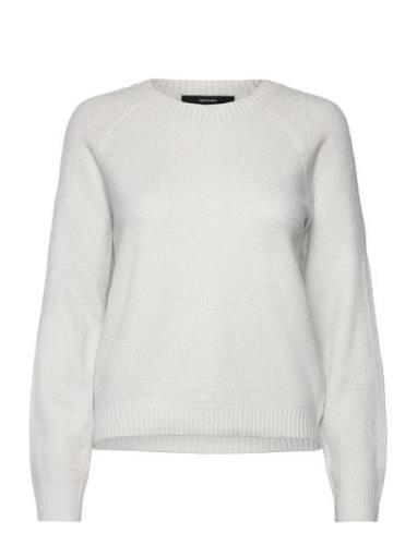 Vmdoffyshine Ls O-Neck Blouse Rep Noos Tops Knitwear Jumpers White Ver...