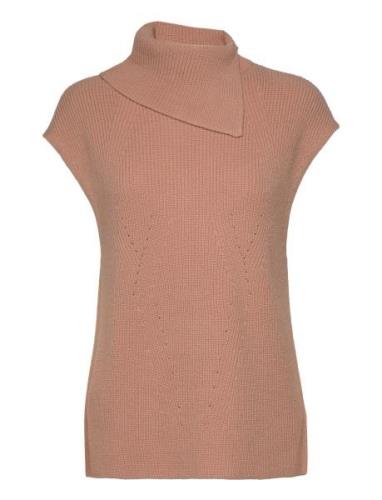 Turtle Neck Sweater Tops Knitwear Jumpers Beige United Colors Of Benet...