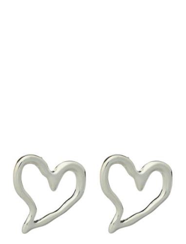 Irregular Heart Hoop Earrings Accessories Jewellery Earrings Hoops Sil...