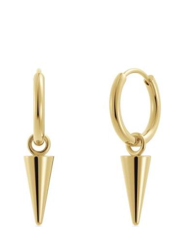 Peak Hoops Mini Accessories Jewellery Earrings Hoops Gold Edblad