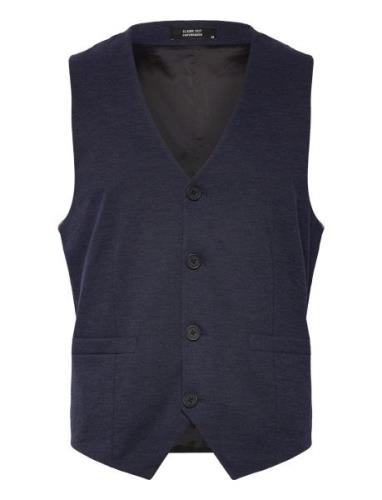 Brendon Jersey Waistcoat Habitvest Navy Clean Cut Copenhagen