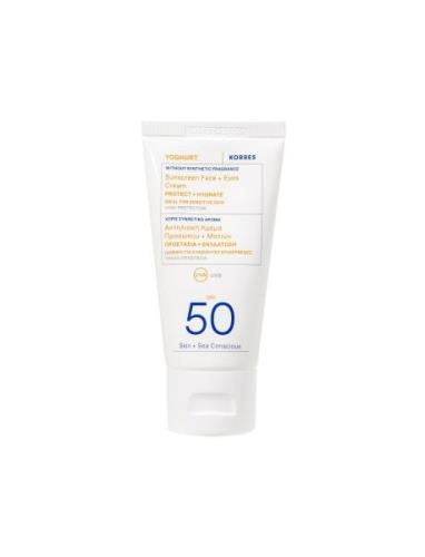 Yoghurt Face + Eyes Sunscreen Spf 50 Solcreme Ansigt Nude KORRES