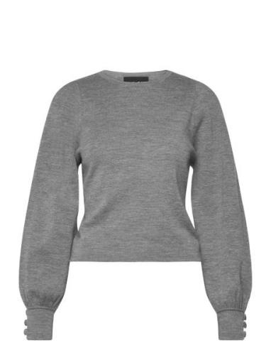 Joana Merino Sweater Tops Knitwear Jumpers Grey Ella&il