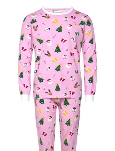 The Pinkish Pyjamas Pyjamas Nattøj Pink Christmas Sweats