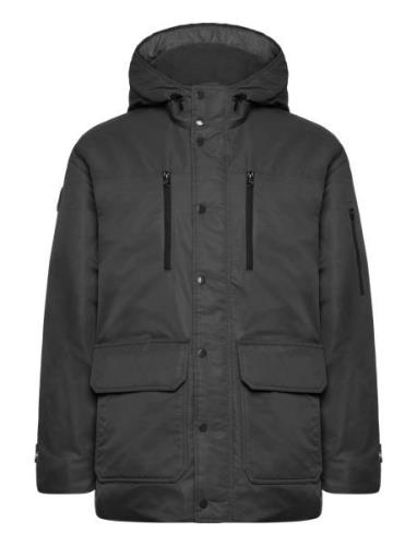 Anf Mens Outerwear Parka Jakke Black Abercrombie & Fitch