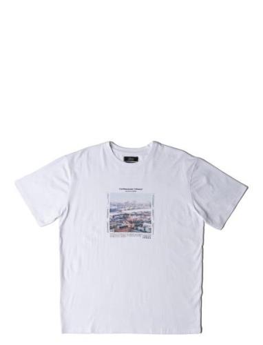 Sortedamssøen Organic T-Shirt Tops T-Kortærmet Skjorte White Clean Cut...