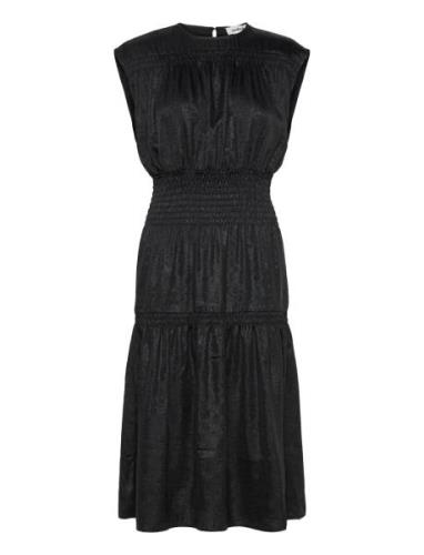 Slelvie Layna Dress Knælang Kjole Black Soaked In Luxury