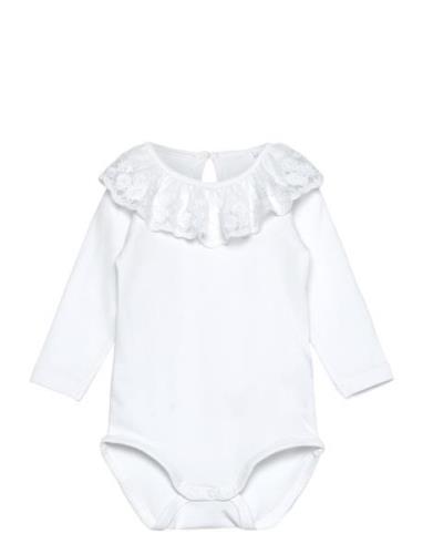 Nbfrilda Ls Body Bodies Long-sleeved White Name It