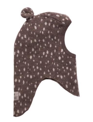 Balaclava Ears Soft Wool Accessories Headwear Balaclava Brown Huttelih...