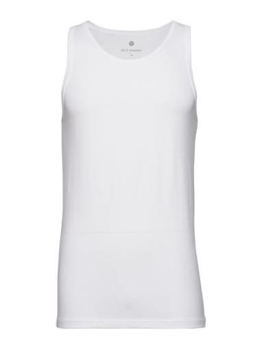 Jbs Of Dk Singlet Tops T-shirts Sleeveless White JBS Of Denmark