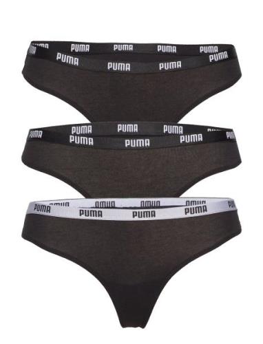 Puma String 3P Pack Sport Panties Thong Black PUMA