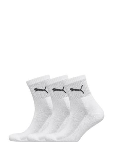 Puma Unisex Short Crew 3P Sport Socks Regular Socks White PUMA