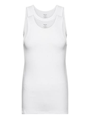 Originalribtank2-Pack Gots Tops T-shirts Sleeveless White Resteröds