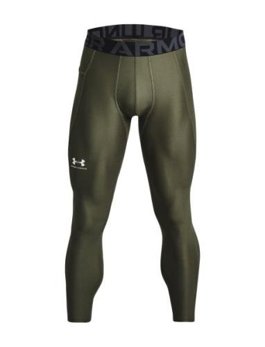 Ua Hg Armour Leggings Sport Running-training Tights Khaki Green Under ...