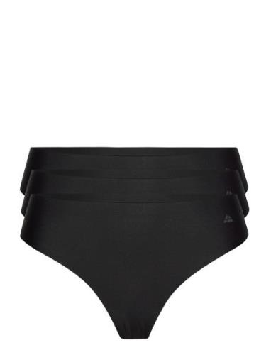 Women's Invisible Thong Sport Panties Thong Black Danish Endurance