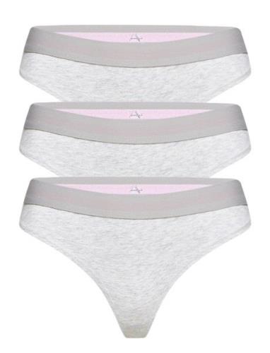 Women's Organic Cotton Thong Sport Panties Thong Grey Danish Endurance