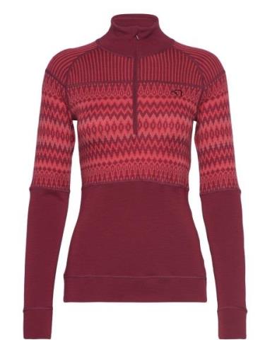 Silja H/Z Sport Base Layer Tops Red Kari Traa