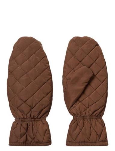 Sc-Nina Accessories Gloves Thumb Gloves Brown Soyaconcept