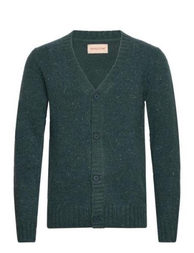 Cardigan In Nope Yarn Tops Knitwear Cardigans Green Revolution