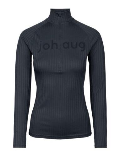 Rib Tech Half Zip Sport Base Layer Tops Navy Johaug