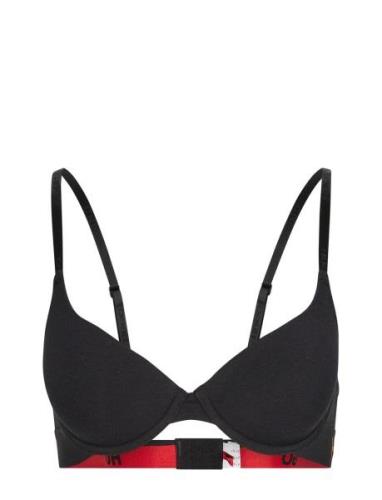 Underwire Bra Sporty Logo Lingerie Bras & Tops T-shirt Bras Black HUGO