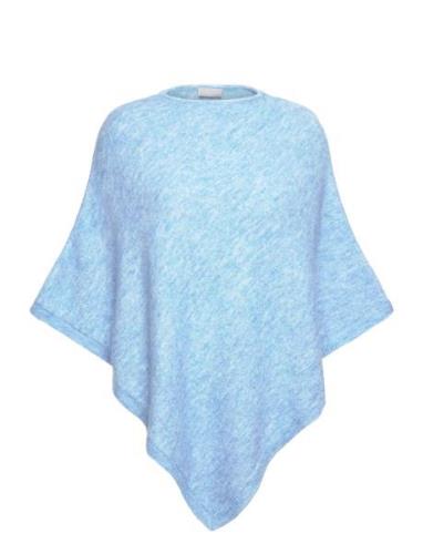 Frsandy Po 1 Tops Knitwear Ponchos Blue Fransa