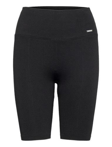 Black Luxe Seamless Biker Shorts Bottoms Running-training Tights Black...