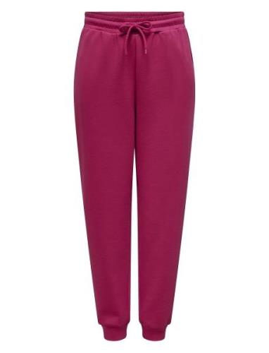 Onplounge Life Hw Reg Swt Pnt Noos Sport Trousers Joggers Pink Only Pl...