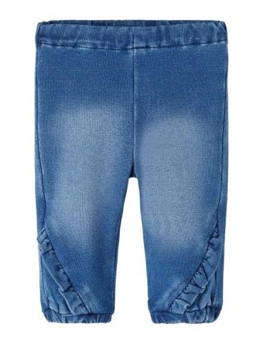 Nbfbella Shaped R Swe Jeans 2404-Tr Noos Bottoms Jeans Loose Jeans Blu...