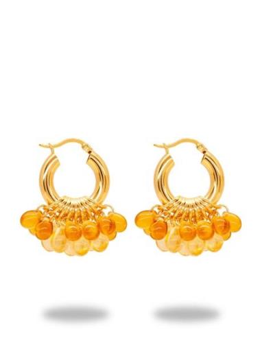 Summer Breeze Earrings Designers Jewellery Earrings Hoops Yellow ANNEL...