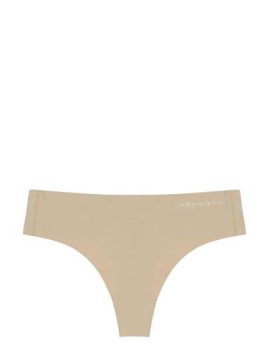 Active 2-Pack String Sport Panties Thong Beige Röhnisch