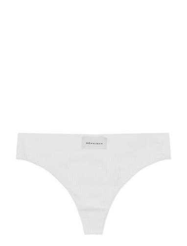 Micro Rib String Sport Panties Thong White Röhnisch