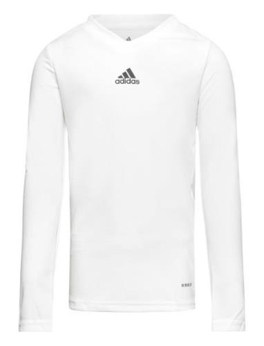 Team Base Tee Y Sport T-shirts Long-sleeved T-Skjorte White Adidas Per...