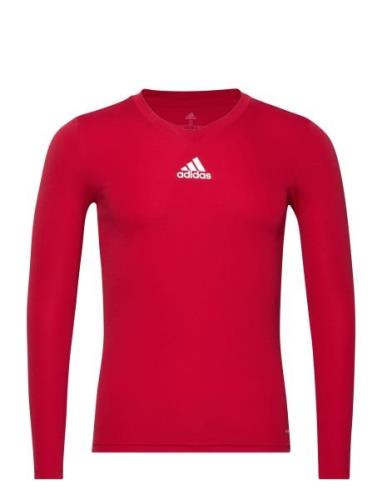 Team Base Tee Sport Base Layer Tops Red Adidas Performance