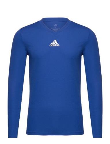 Team Base Tee Sport Base Layer Tops Blue Adidas Performance