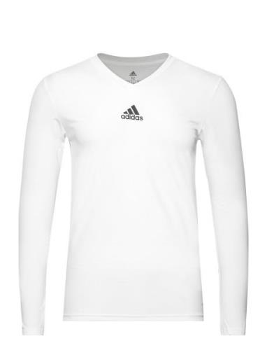 Team Base Tee Sport Base Layer Tops White Adidas Performance