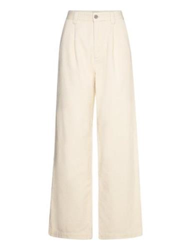 Corduroy Pants Designers Trousers Wide Leg Cream Stella Nova