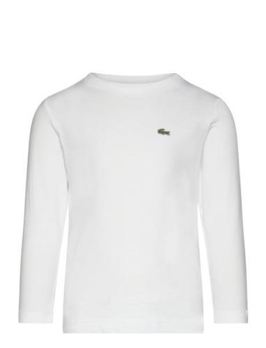 Tee-Shirt&Turtle Sport T-shirts Long-sleeved T-Skjorte White Lacoste