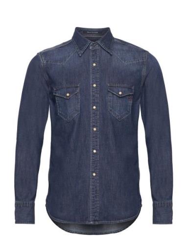 Shirt Aged Tops Shirts Denim Shirts Blue Replay