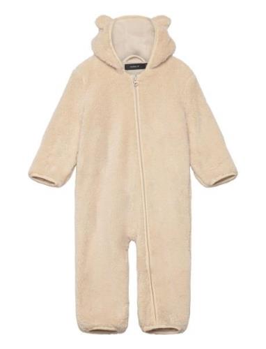 Nbnmayan Teddy Suit Outerwear Fleece Outerwear Fleece Coveralls Cream ...