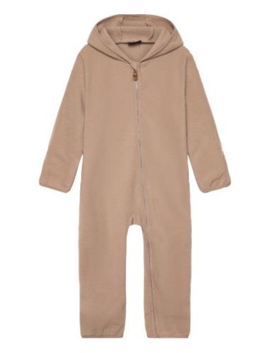 Nbnmeeko Suit Outerwear Fleece Outerwear Fleece Coveralls Beige Name I...